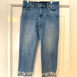 Lucky jeans with embroidered hem